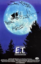 ET Cast (4) Signed 11x17 ET Photo Henry Thomas Matthew De Merritt & More JSA picture