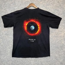 Vintage Armageddon Movie 1998 Promo T Shirt XL Heads Up Michael Bay Rare 90s picture