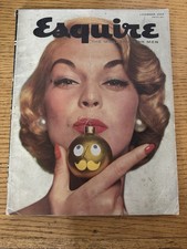 1954 DECEMBER ESQUIRE MAGAZINE - ILLUSTRATED COVER NICE ADS - L 14060 picture