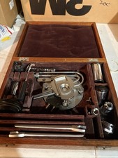 Vintage Ernst Leitz Wetzlar Microscope Heating Stage 350 w/ Optics Case Parts picture
