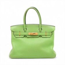 Hermès Birkin 30 Le Tournay Taurillon Clemence Apple green Gold Metal Fittings □ picture