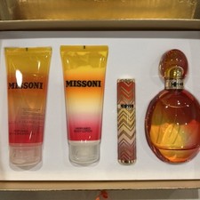 Missoni 3.4oz Women Eau de Toilette Gift Set Spray, Shower Gel, Body Lotion picture