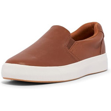Keds Womens Pursuit Slip-on Shoes Cognac Leather US 7.5 picture