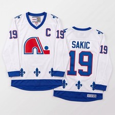 CCM JOE SAKIC #19 Quebec Nordiques Retro NHL Jersey- Size M (48) *PRISTINE* Rare picture
