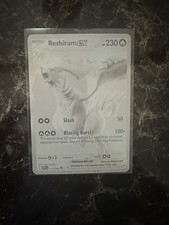 Pokemon Reshiram EX White Flare-EN Holo BWR 173/086 WHITE ON BACK, read desrptio picture