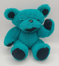 Grateful Dead Dancing Bear Aqua Teal Blue Jointed Plush 1990 Steven Smith RARE picture