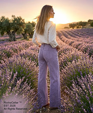Zenana Women's Purple Wide-Leg Denim Jeans 5-Pocket Zip/Button Size S picture
