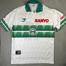 Coritiba Football Club Jersey XL White Green Soccer Sanyo Brazil Penalty picture