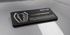 Engraved Dark Horse Mustang Plaque / Badge Emblem Interior Personalized Info picture