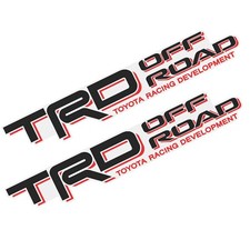 TRD Off Road Replacement Decals Toyota Tacoma Tundra 2005-2023 Clear Set of 2 picture