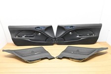 01-06 BMW E46 330Ci 325Ci Coupe Front & Rear Leather Door Panel Set Black OEM picture