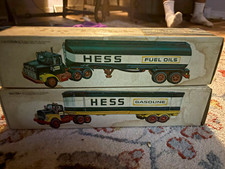 Hess Vintage Pre-1980 Gas & Oil Tanker Truck Toy Lot w/ Original Boxes picture
