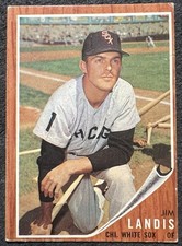 1962 TOPPS HIGH # JIM LANDIS (CHICAGO WHITE SOX) SP #540 VG OC WRINKLES picture