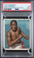 1910 T218 Champions Jack Johnson Front Face-Prize Fighter PSA 1 picture