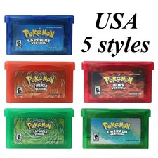 For Gameboy Advance GBA : Emerald, Sapphire, Ruby, LeafGreen, FireRed : Version picture