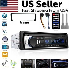 Bluetooth Car Stereo Audio In-Dash FM Aux Input Receiver SD USB MP3 Radio Player picture