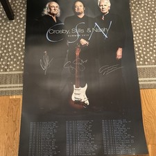 Crosby Stills & Nash SIGNED Official Concert Show Photo Autographed 2012 picture