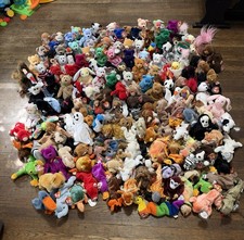 Vintage TY Beanie Baby Lot Of 167+ 1993-2001 With Tags & Protectors Retired picture
