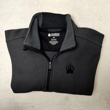 Alaskan Hardgear Sweatshirt Mens M Gray 1/4 Zip Pullover Fleece Pockets Tagless picture