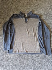 Kühl Sweater Mens Large Ryzer 1/4 Zip Pullover Outdoor Performance Blue Gray picture