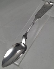 Antique J & W Moir New York Large Coin Silver Spoon - 55 Grams - 8 3/4