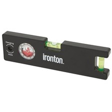 Ironton 8in. Magnetic Torpedo Level with Angle Finder picture
