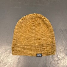 REI Co-op Beanie Hat Mustard Brown Cuffed Acrylic Unisex 