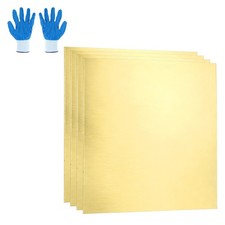 4pcs Brass Sheet Roll 1.6