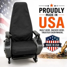 Original Jay's Equipment Excavator Seat Cover - Super High Back - Made in USA picture