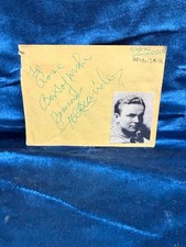 👀 Jimmy Alexander / ? Signed Auto Album Page 👀 picture