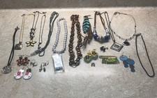 Vintage And Modern Jewelry Lot Lia Sophia And Park Lane Necklaces Earrings Misc picture
