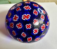 Vintage Antica Murrina Veneziana  Millefiori Glass Paperweight Small 2