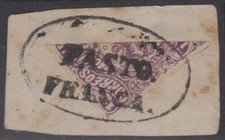 COLOMBIA 1871-74 Sc 69b BISECTED ON PIECE CHOICE 