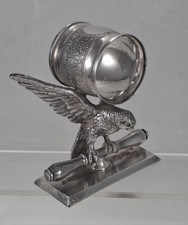 Antique Meriden Silver Plate Figural Eagle Napkin Ring picture