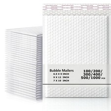 Any Size White Poly Bubble Mailers Shipping Mailing Padded Bags Bubble Envelopes picture