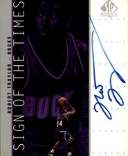 1998-99 SP Authentic #RT Robert Traylor Sign of the Times Silver picture