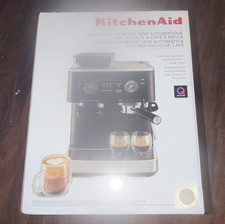 KitchenAid Semi-Automatic Espresso Machine Burr Grinder 15 Bar Black picture
