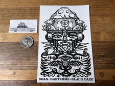 Rasterms X Soak X Black Daze Graffiti Sticker Street Art Swampy Punk Gats PTV picture