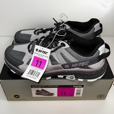 Hi-Tec Women’s Hiking shoe Size 11 Gray /  lilac Lace Up Great Tread NIB 1975032 picture
