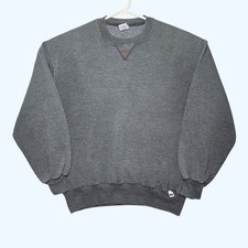 Vintage Russell Athletic Crewneck Sweatshirt Gray Made in USA Mens Large 90s Y2K picture