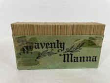 Vintage Heavenly Manna Daily Devotional Bible Verse Inspirational Cards Boxed picture