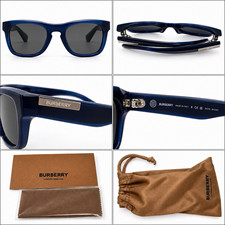 Burberry BE4426F 3820/87 Unisex Square Sunglasses Blue/Gray Tinted UV400 picture
