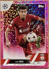 2022-23 LUIS DÍAZ  #199 Topps Pink Sparkle UEFA Club ~ Liverpool FC picture