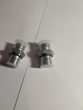 (2) Chinese Mini Excavator Fitting Hydraulic Din M14 X 1/4 Bspp Flat Rubber Ring picture