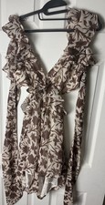 Fashion Nova Luxury Escape Ruffle Romper - Size XL picture