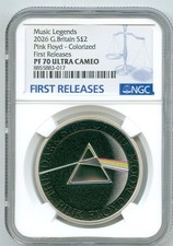2026 2PD GB 1 oz SILVER PROOF NGC PF70 PINK FLOYD DARK SIDE OF THE MOON - FR picture