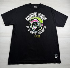 DGK Dirty Ghetto Kids Popeye Shirt Dont Trip Only Spinach Skate Streetwear XL picture