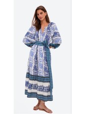 NWT Tuckernuck Blue White Bondi Blues Floral Maxi Dress XL-XXL sold Out picture