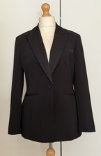 Ladies River Island Black Tuxedo Jacket UK 12 BNWOT  picture