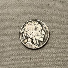 1915-D Buffalo Nickel Very Fine VF Coin, Scratched #RI21 picture